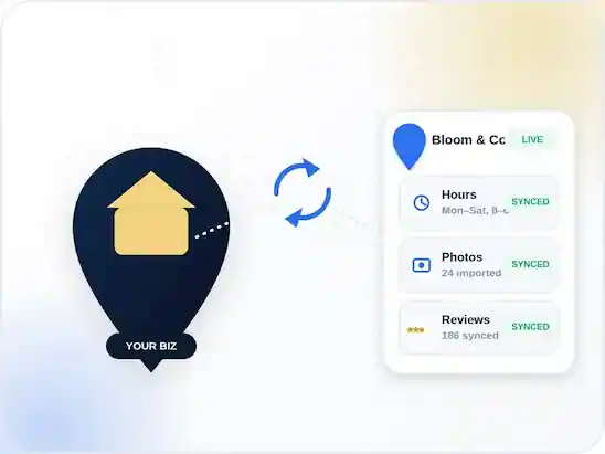 One-click Google Business Profile sync